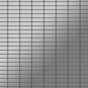 ALLOY Mosaik Fliese Massiv Metall Edelstahl Gebürstet Grau 1