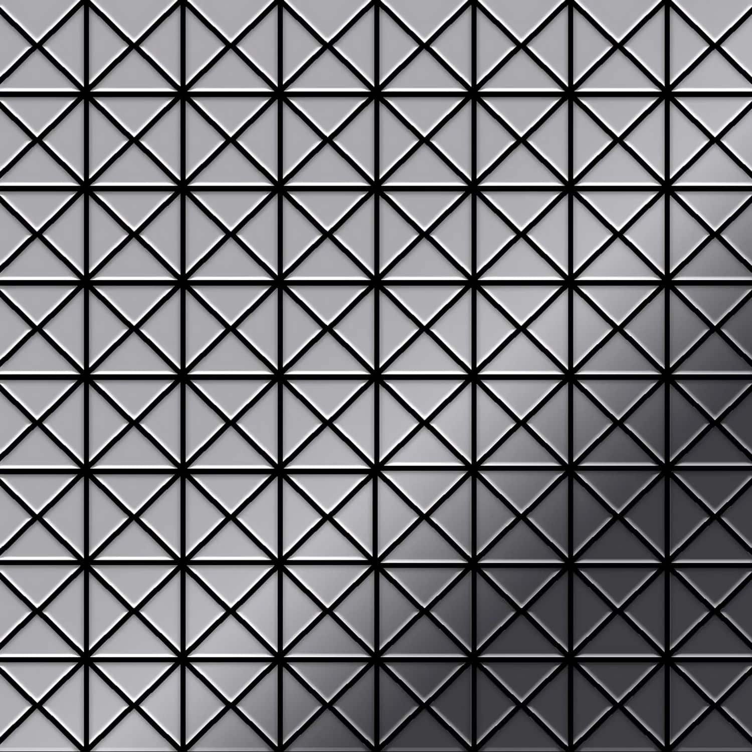 ALLOY Mosaik Fliese Massiv Metall Edelstahl Hochglänzend Grau 1