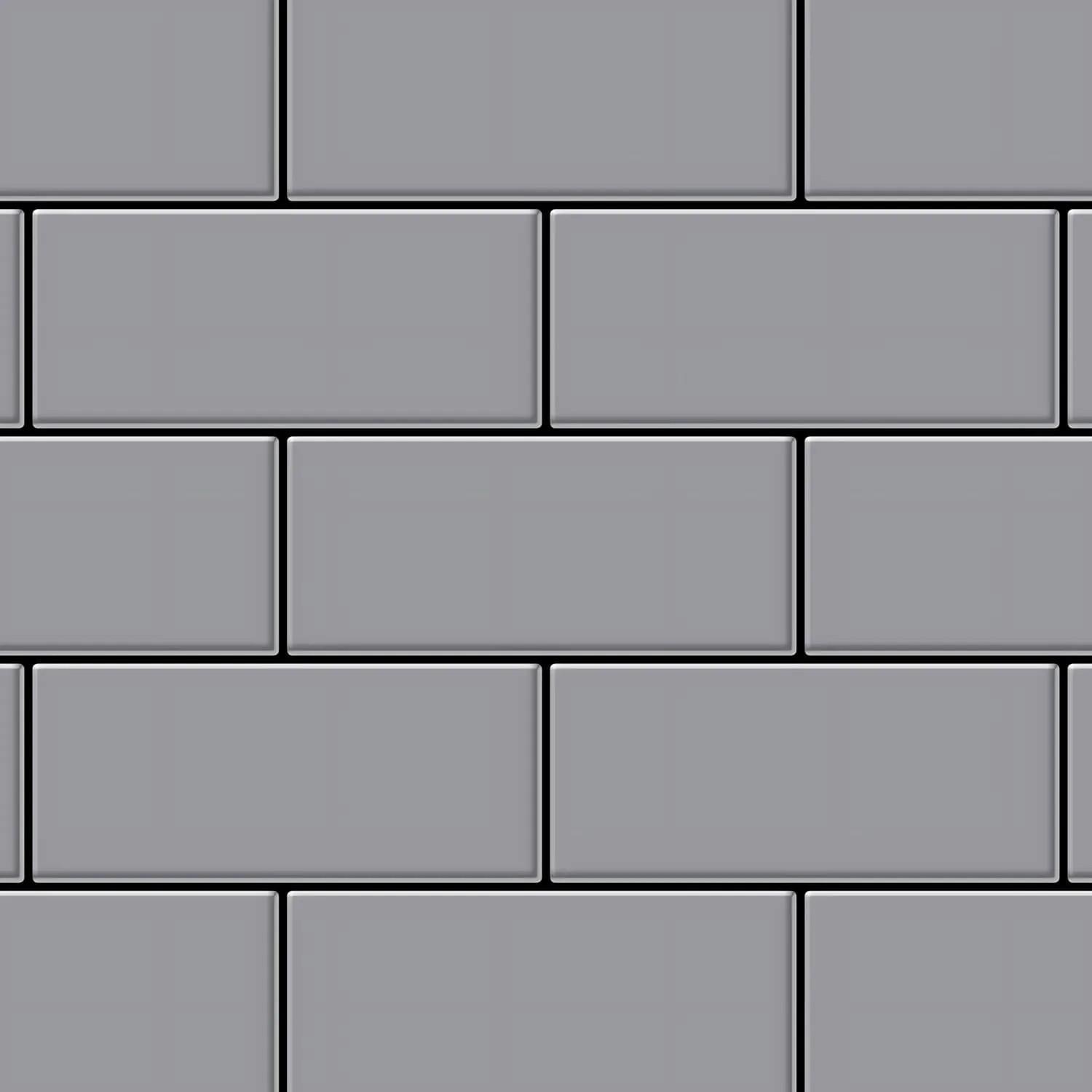ALLOY Mosaik Fliese Massiv Metall Edelstahl Hochglanz Grau 1