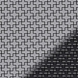 ALLOY Mosaik Fliese Massiv Metall Edelstahl Hochglanz Grau 1