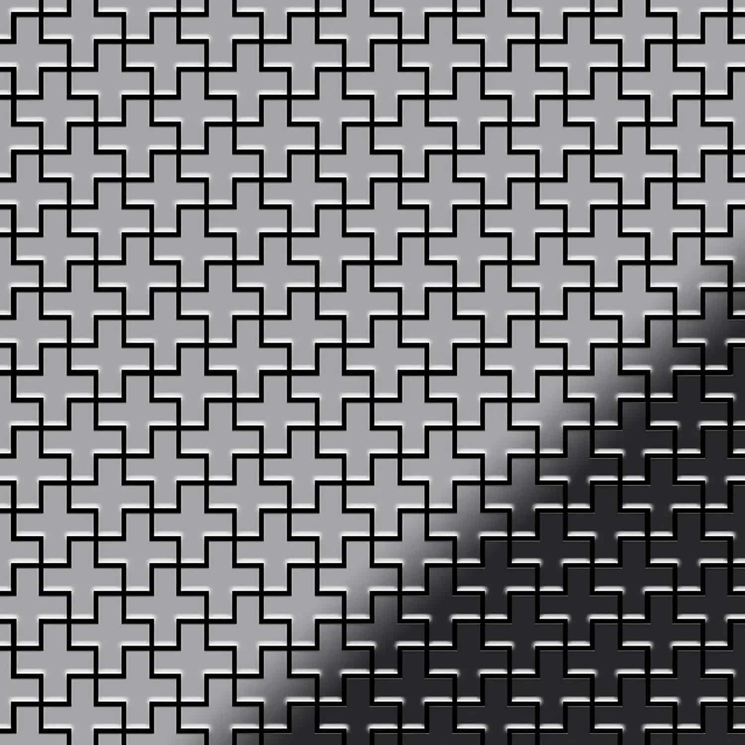 ALLOY Mosaik Fliese Massiv Metall Edelstahl Hochglanz Grau 1