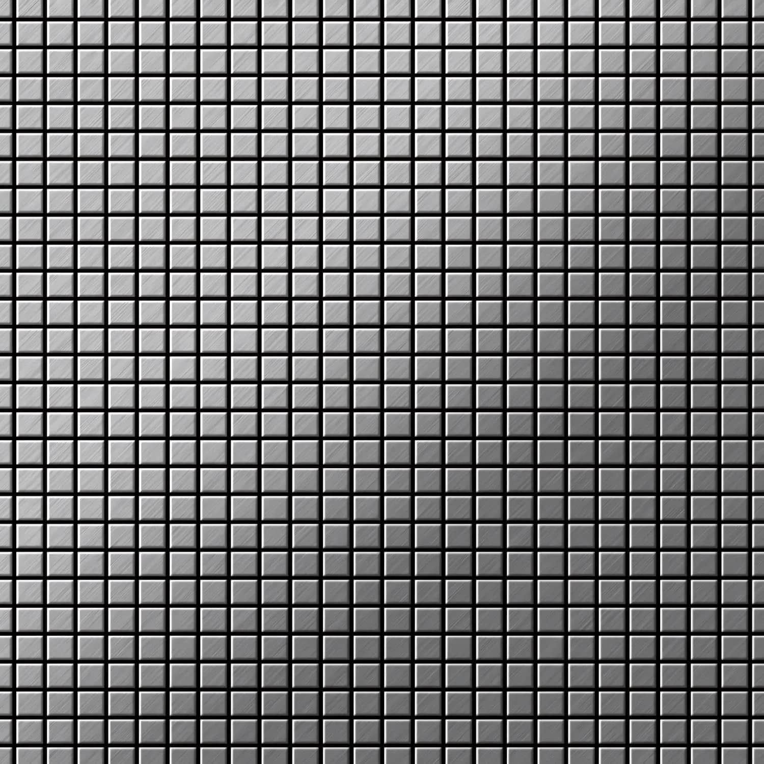 ALLOY Mosaik Fliese Massiv Metall Edelstahl Marine Gebürstet gau 1