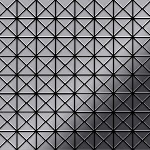 ALLOY Mosaik Fliese Massiv Metall Edelstahl Marine Hochglanz Grau 1