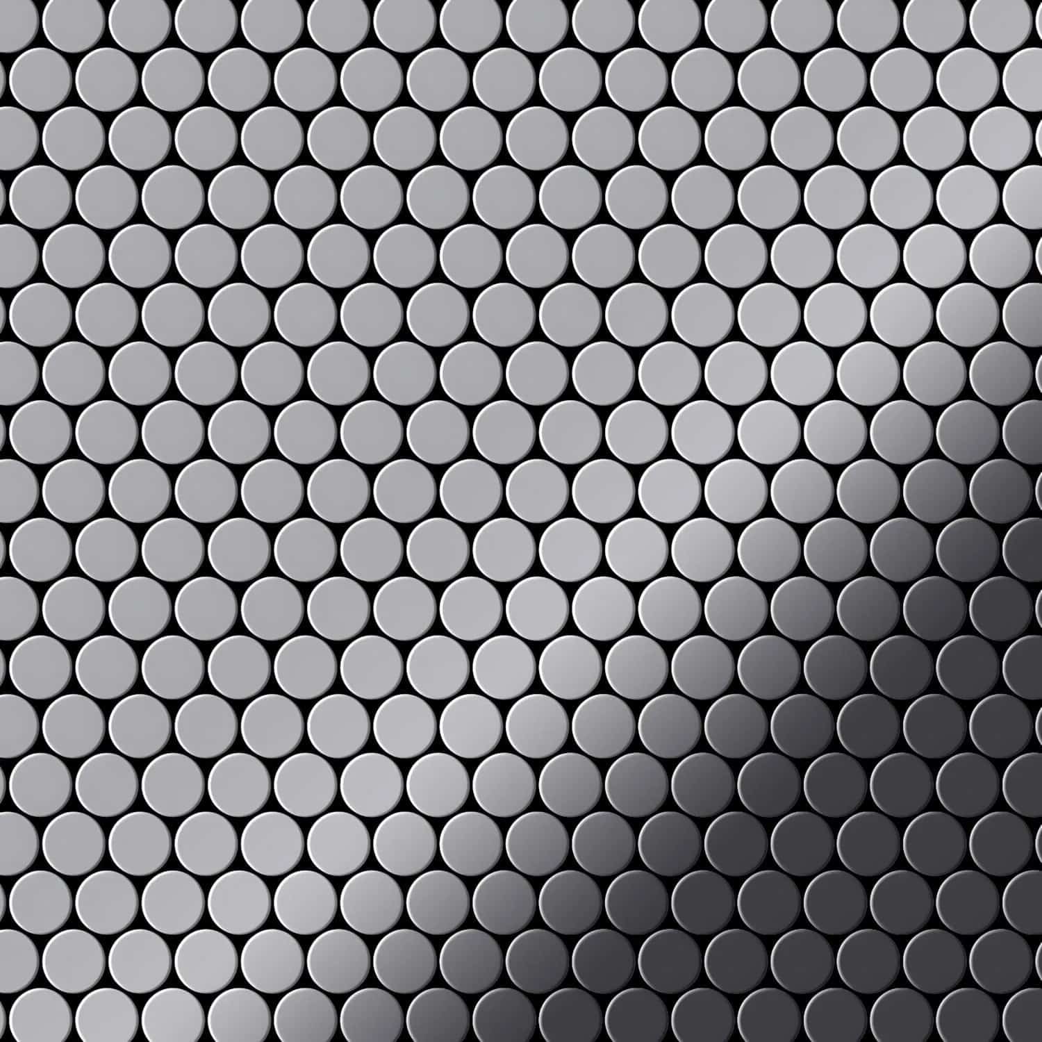 ALLOY Mosaik Fliese Massiv Metall Edelstahl Marine Hochglanz Grau 1