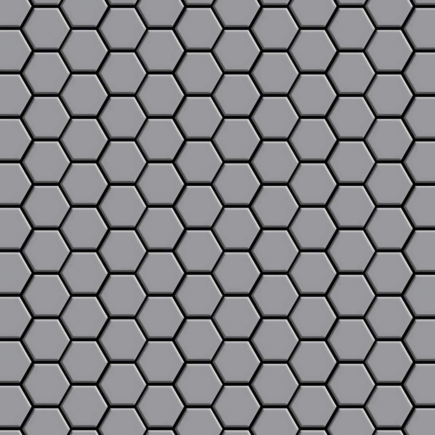 ALLOY Mosaik Fliese Massiv Metall Edelstahl Matt Grau 1