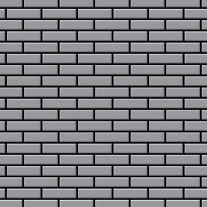 ALLOY Mosaik Fliese Massiv Metall Edelstahl Matt Grau 1