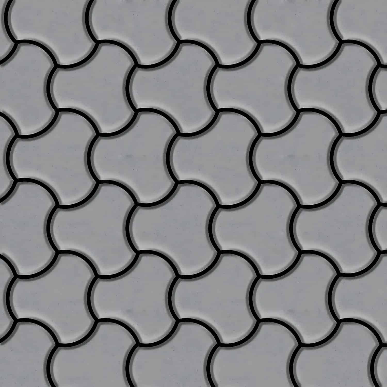 ALLOY Mosaik Fliese Massiv Metall Edelstahl Matt Grau 1
