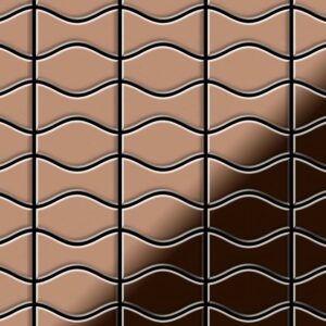 ALLOY Mosaik Fliese Massiv Metall Kupfer Gewalzt Kupfer 1
