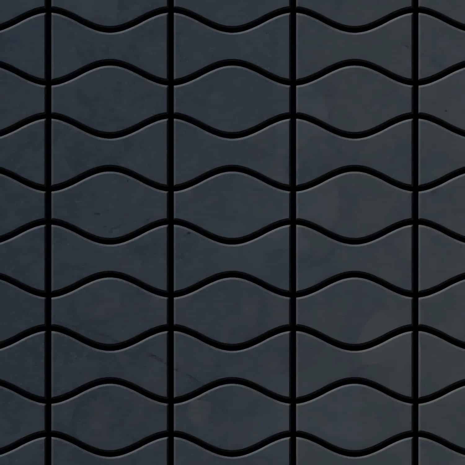 ALLOY Mosaik Fliese Massiv Metall Rohstahl Gewalzt Grau 1