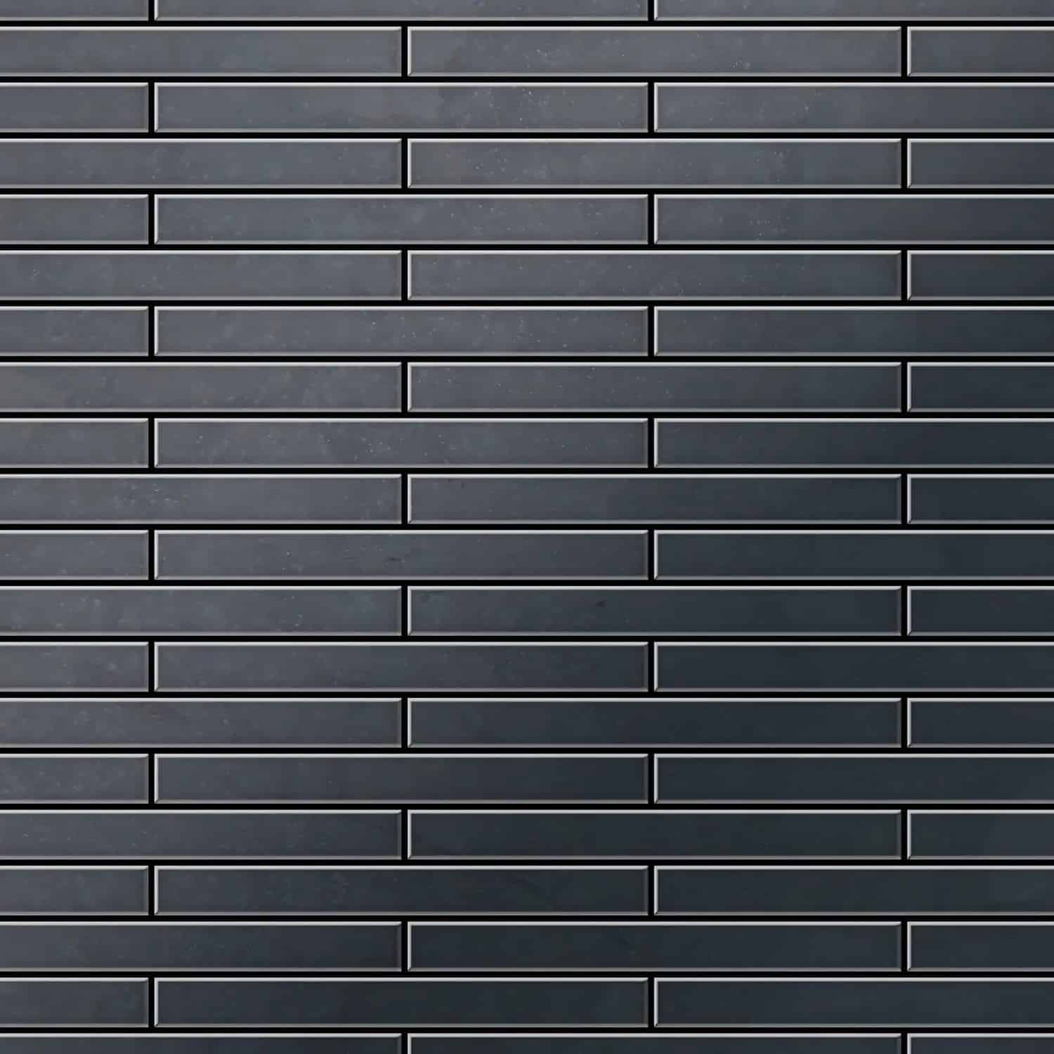 ALLOY Mosaik Fliese Massiv Metall Rohstahl Gewalzt Grau 1