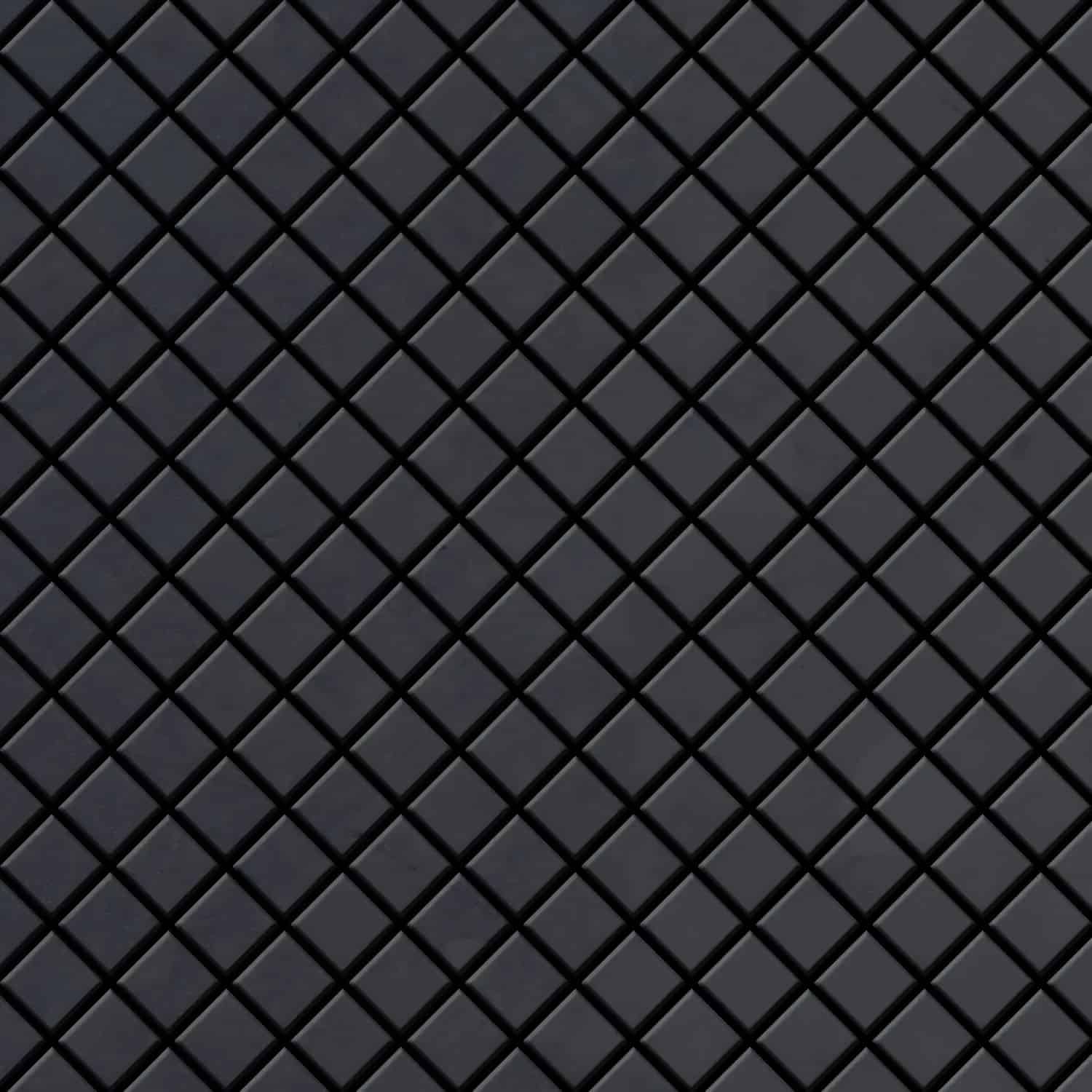 ALLOY Mosaik Fliese Massiv Metall Rohstahl Gewalzt Grau 1