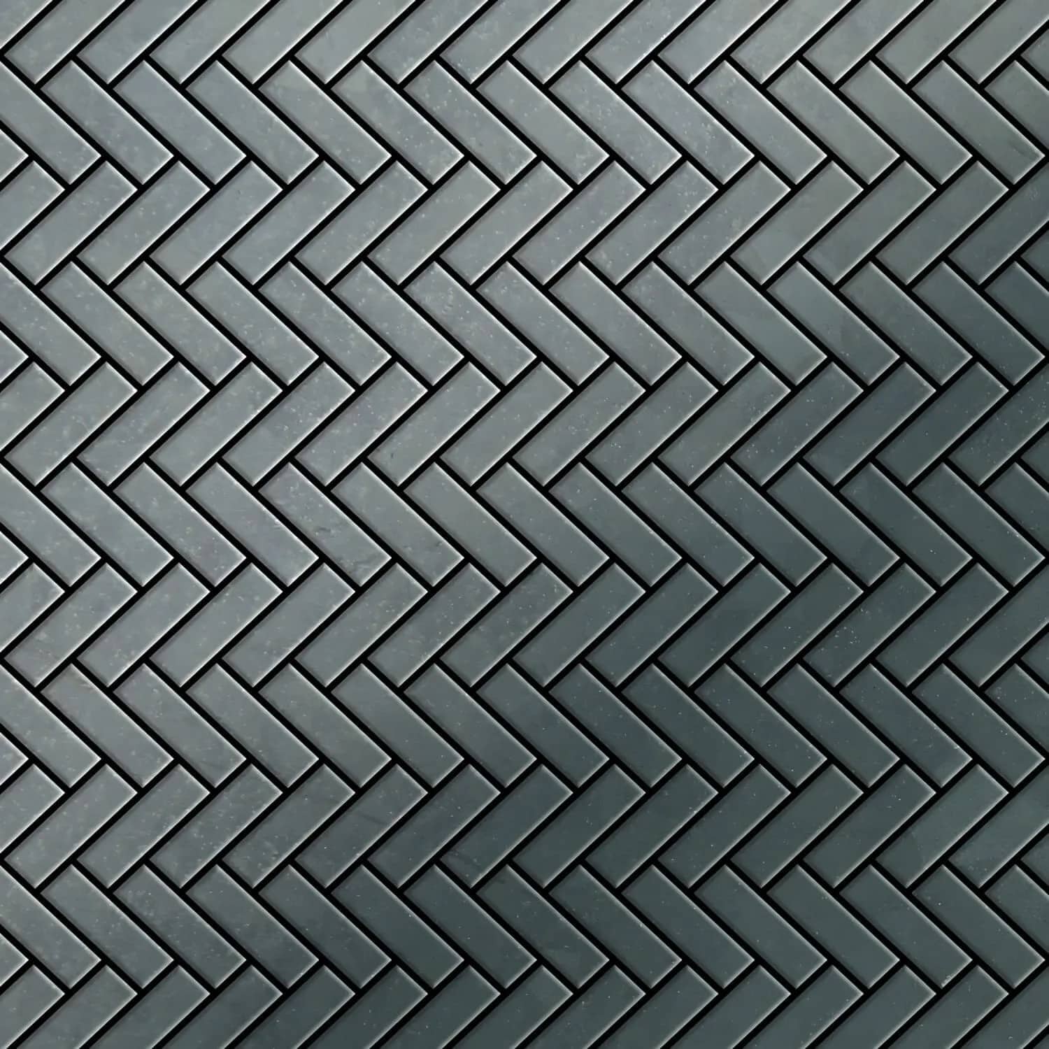 ALLOY Mosaik Fliese Massiv Metall Rohstahl Gewalzt Grau 1