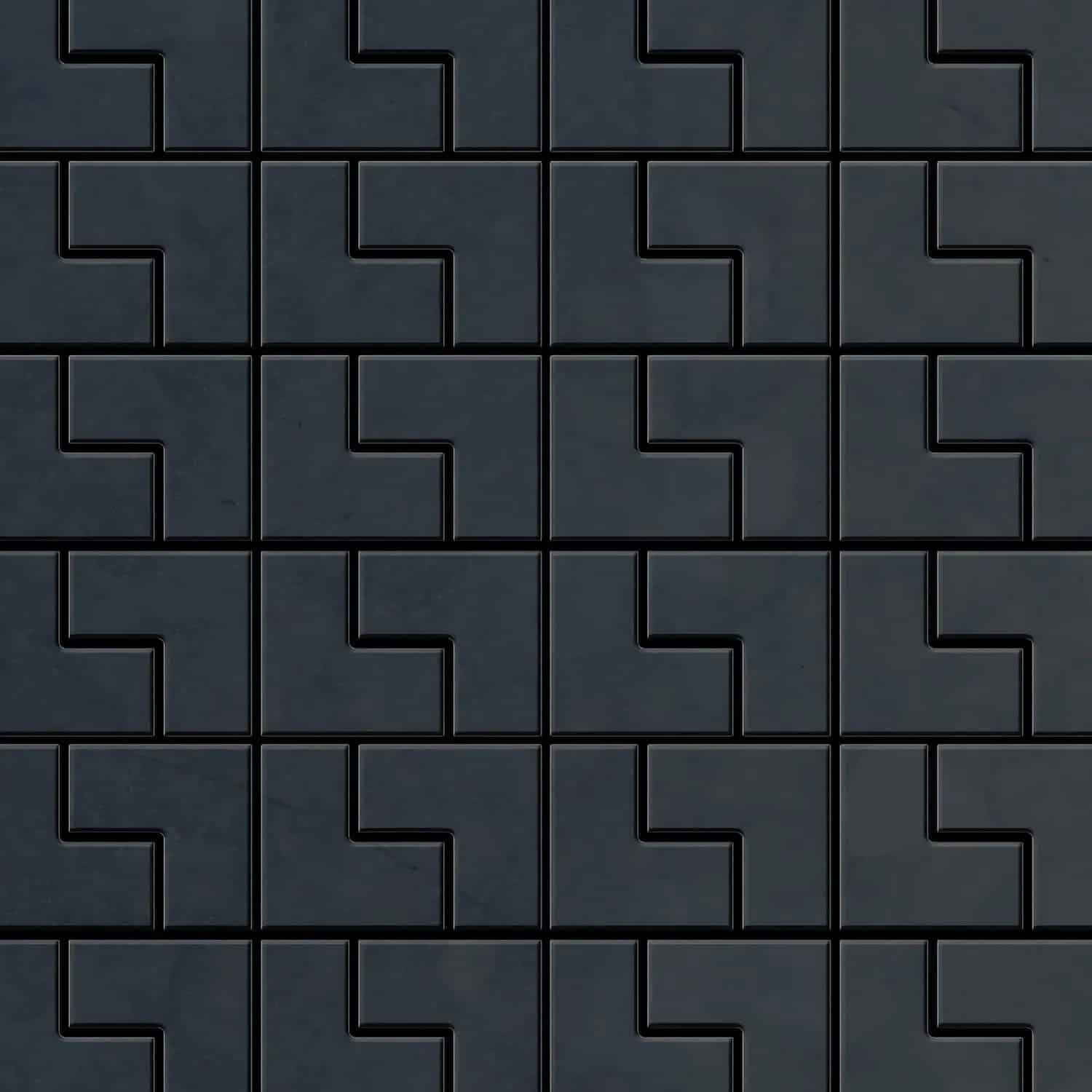 ALLOY Mosaik Fliese Massiv Metall Rohstahl Gewalzt Grau 1