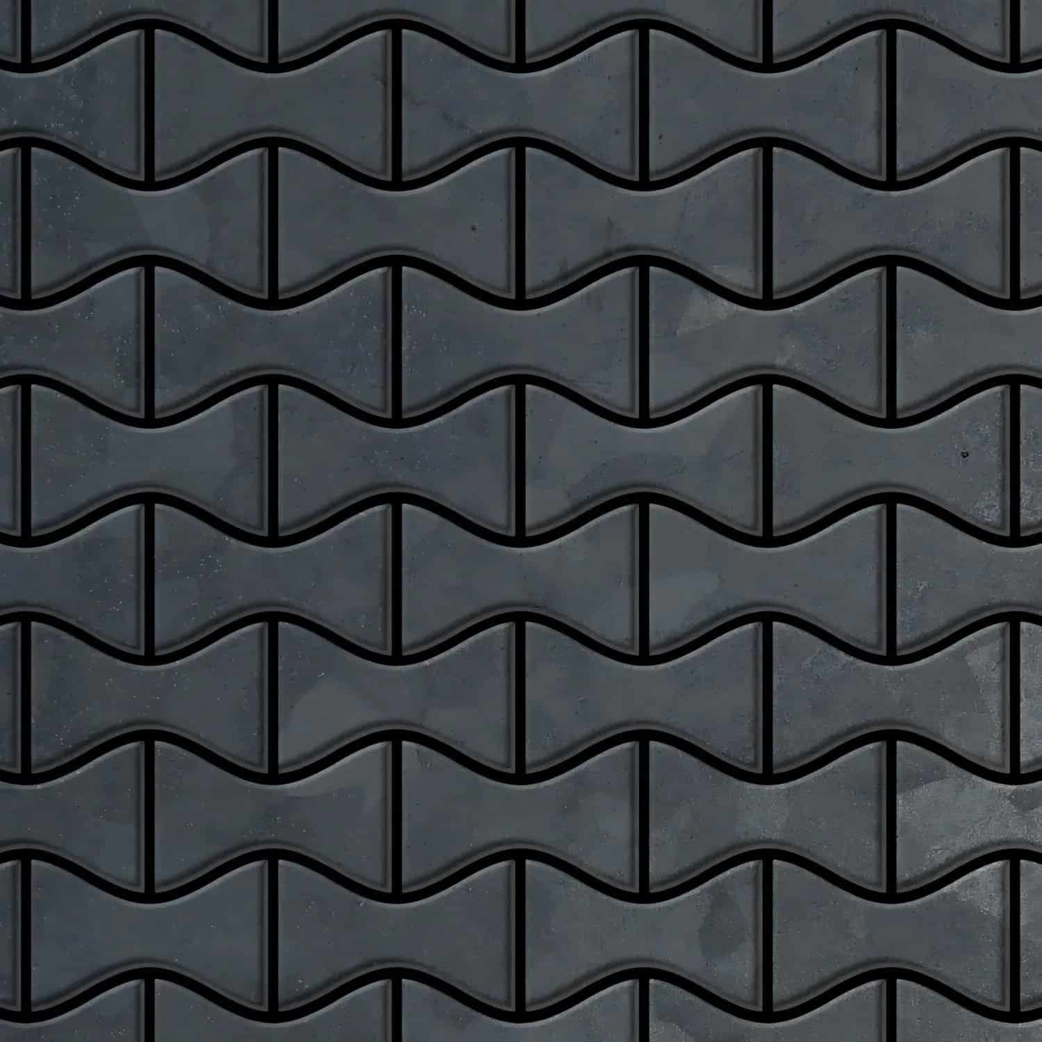 ALLOY Mosaik Fliese Massiv Metall Rohstahl Gewalzt Grau 1