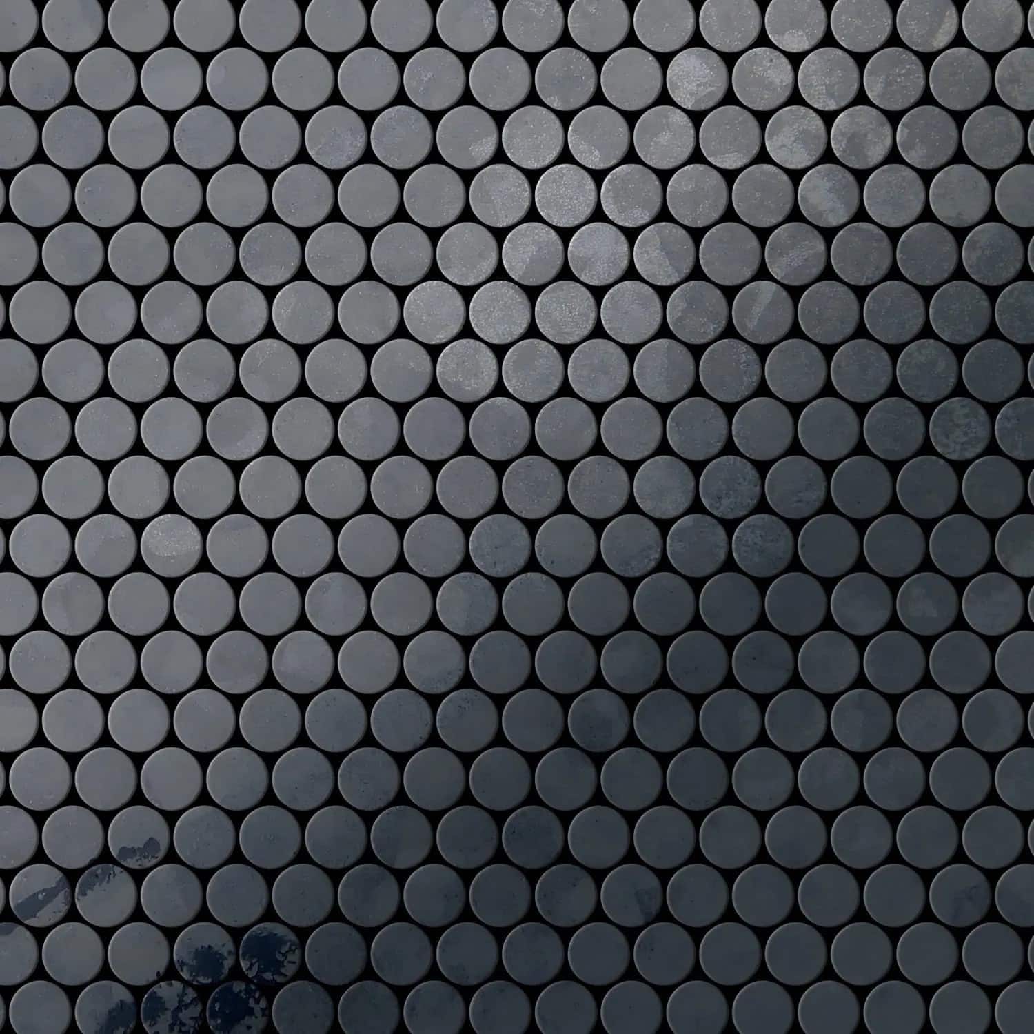 ALLOY Mosaik Fliese Massiv Metall Rohstahl Gewalzt Grau 1