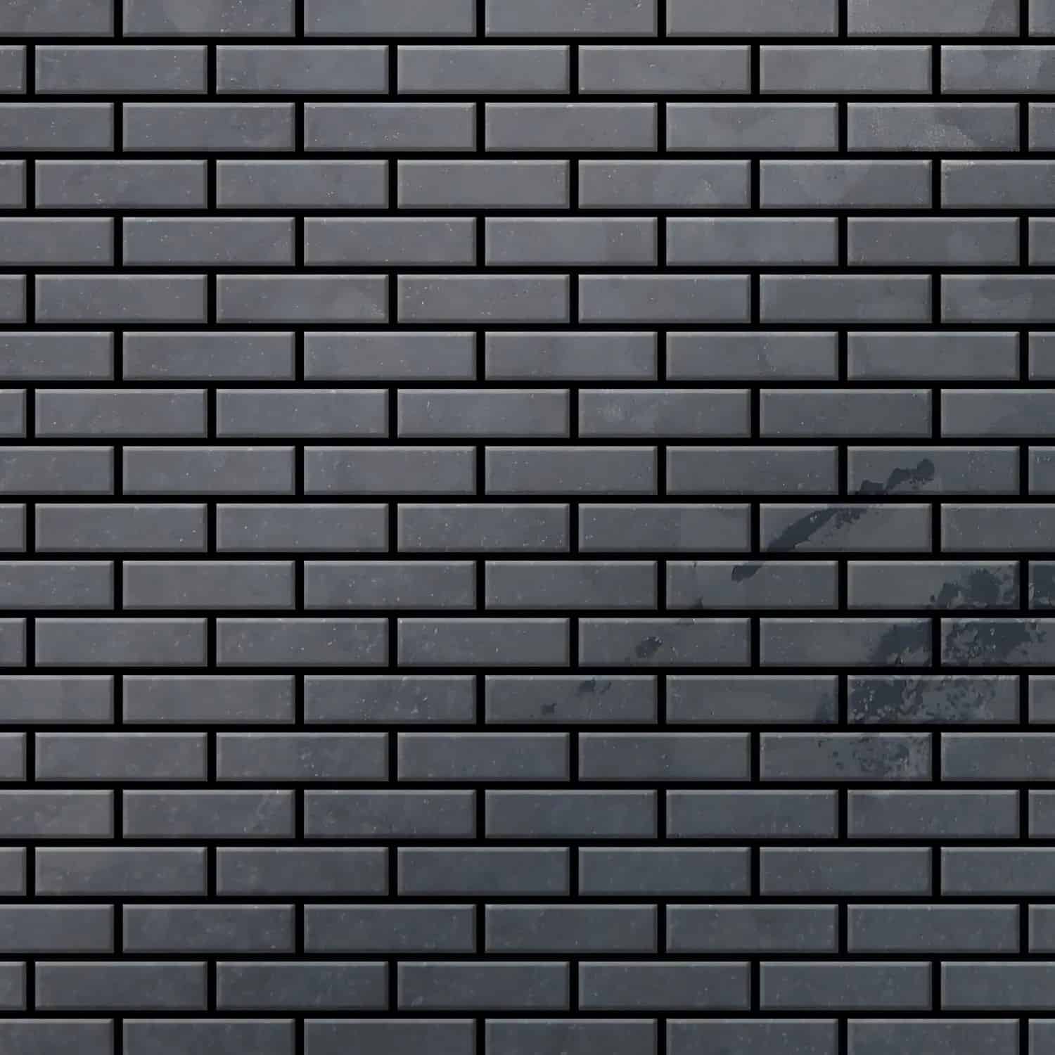 ALLOY Mosaik Fliese Massiv Metall Rohstahl Gewalzt Grau 1