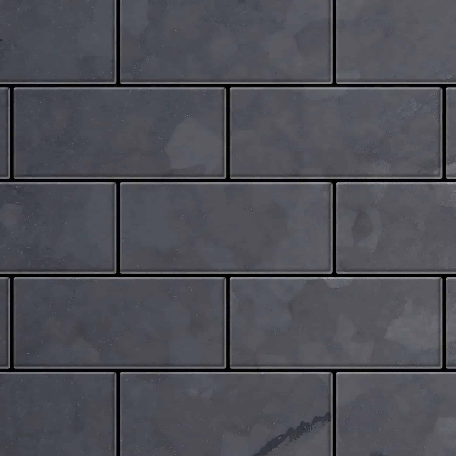 ALLOY Mosaik Fliese Massiv Metall Rohstahl Gewalzt Grau 1