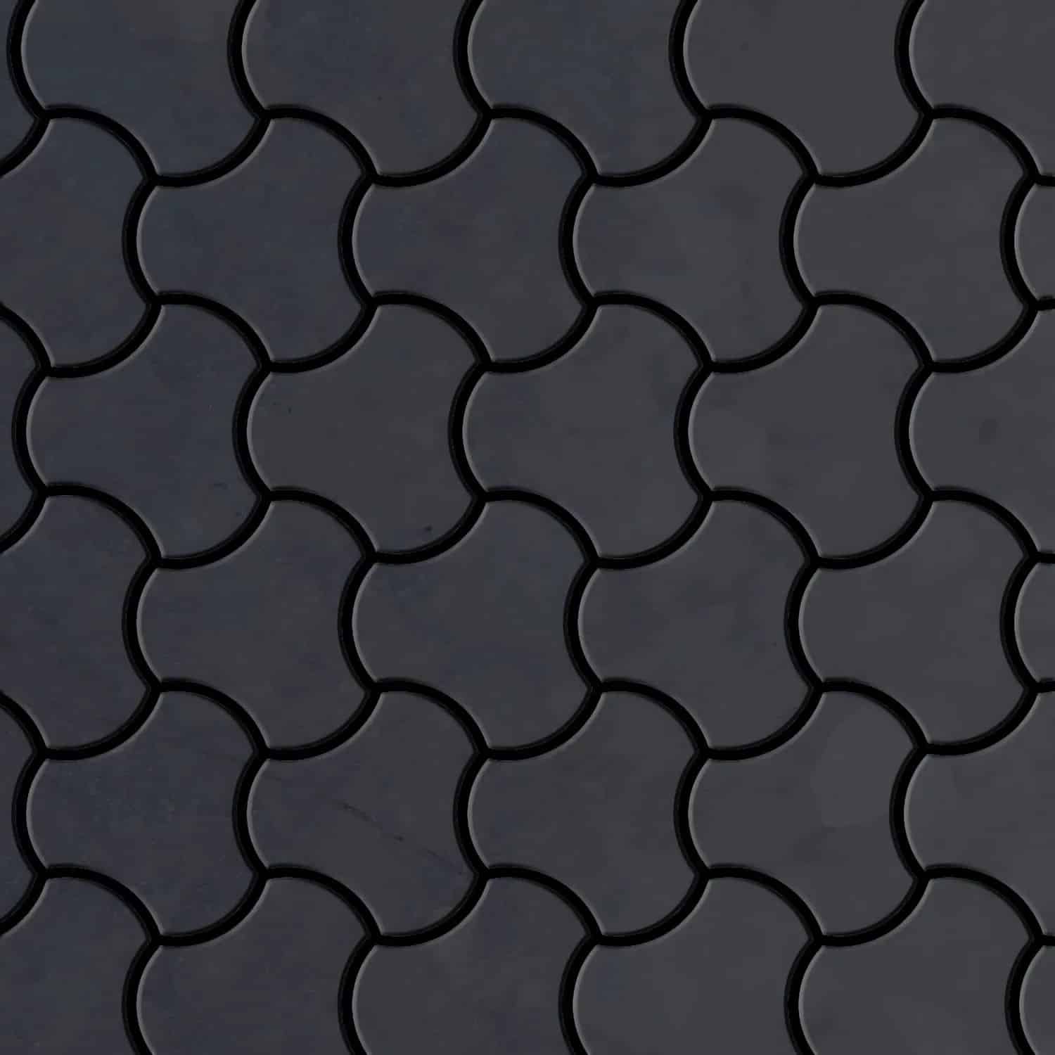 ALLOY Mosaik Fliese Massiv Metall Rohstahl Gewalzt Grau 1