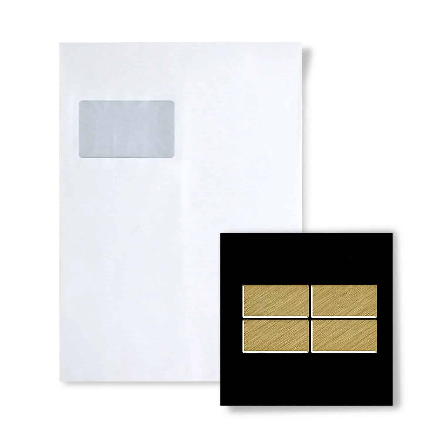 ALLOY Mosaik MUSTER S-Bauhaus-Ti-GB Bauhaus Titan Gold Gebürstet