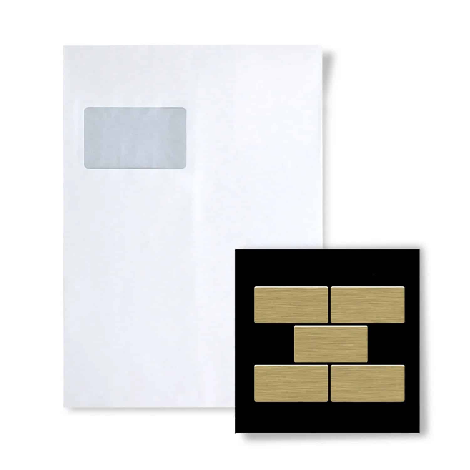 ALLOY Mosaik MUSTER S-House-Ti-GB House Titan Gold Gebürstet