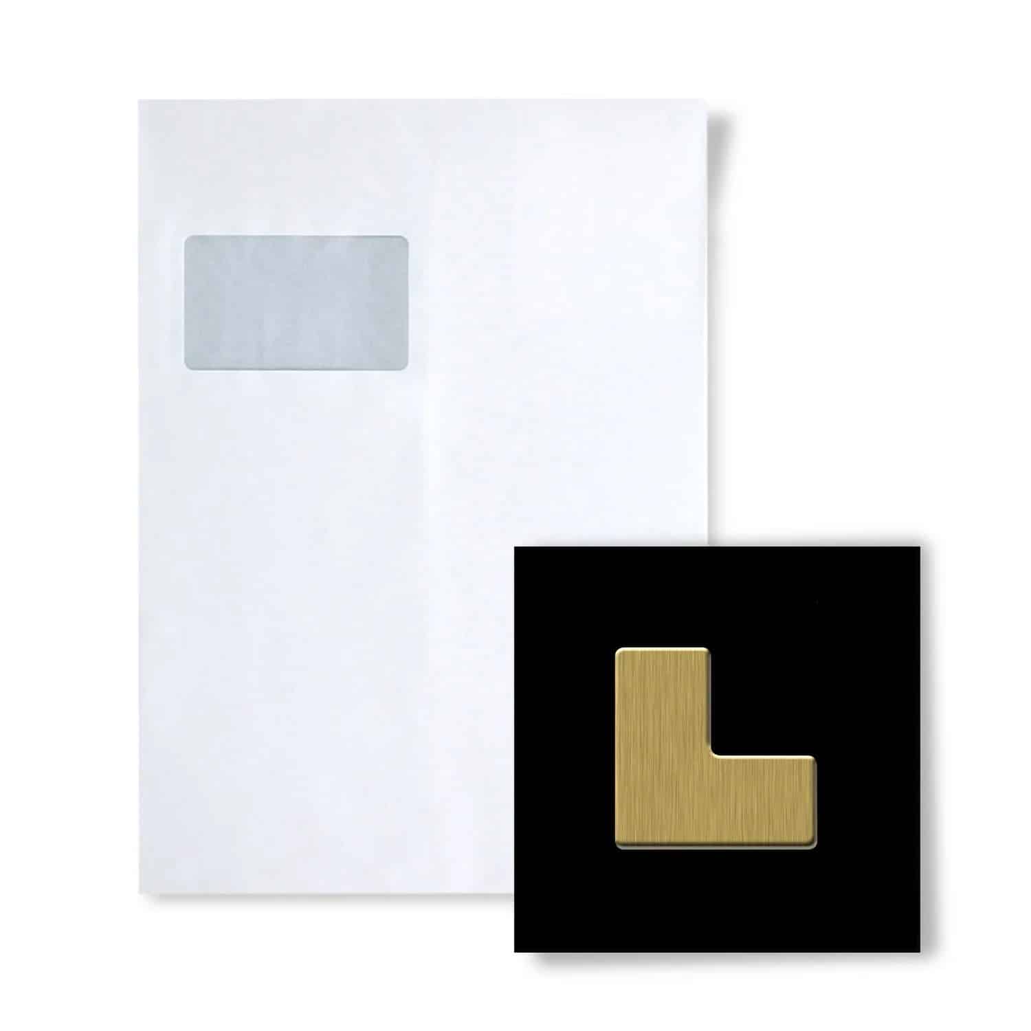 ALLOY Mosaik MUSTER S-Kink-Ti-GB Kink Titan Gold Gebürstet