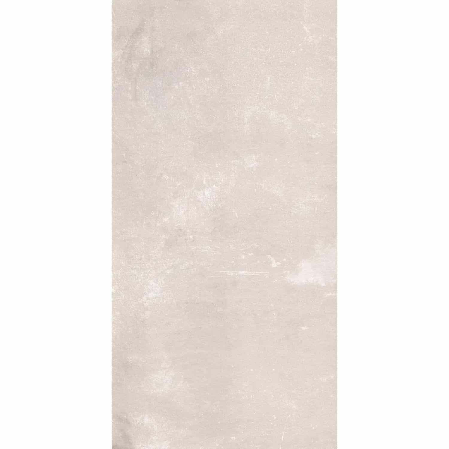 Bodenfliese Denver Feinsteinzeug Weiß Glasiert Matt Rektifiziert 30 cm x 60 cm