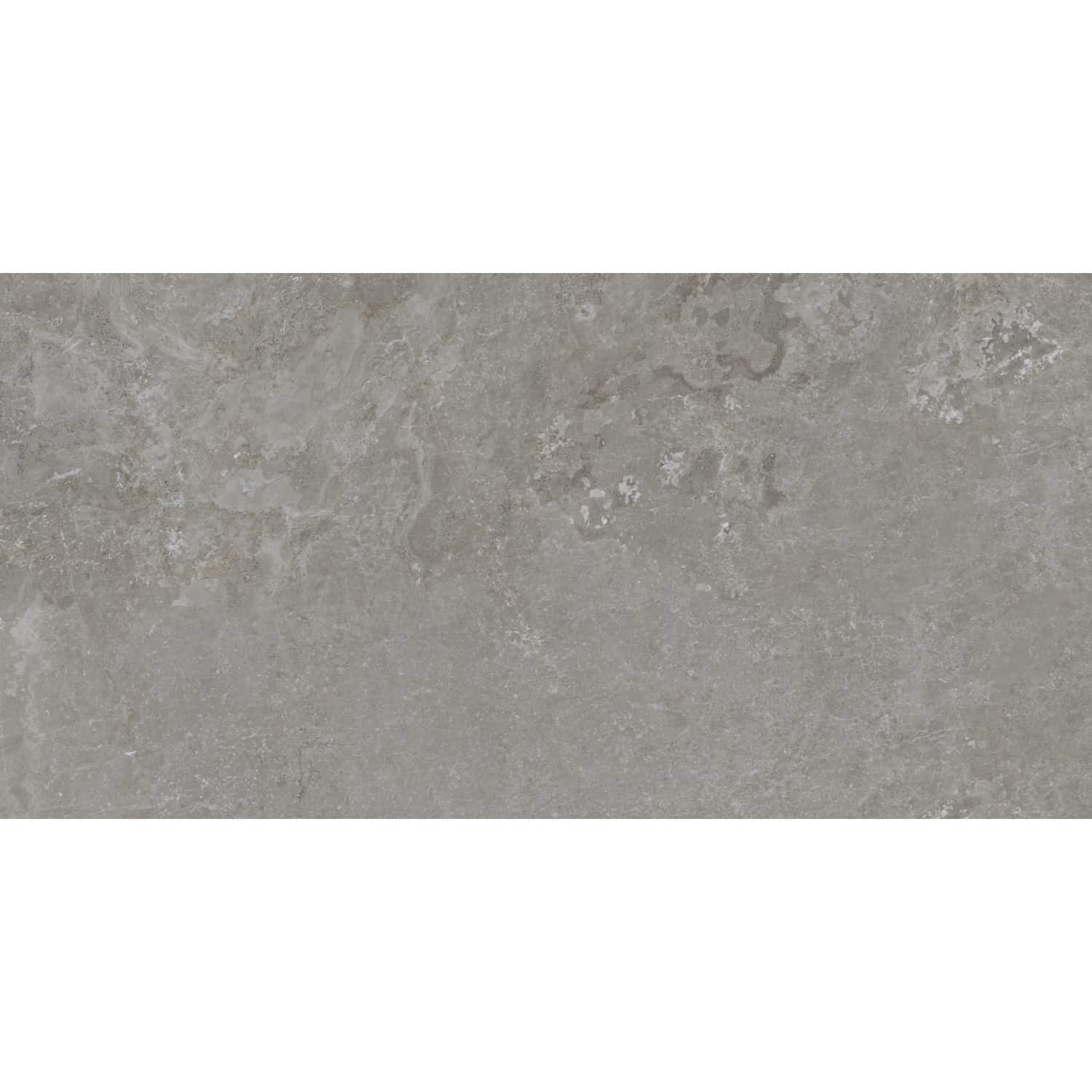 Bodenfliese Feinsteinzeug Grey rud Grau Glasiert Poliert 60 cm x 120 cm