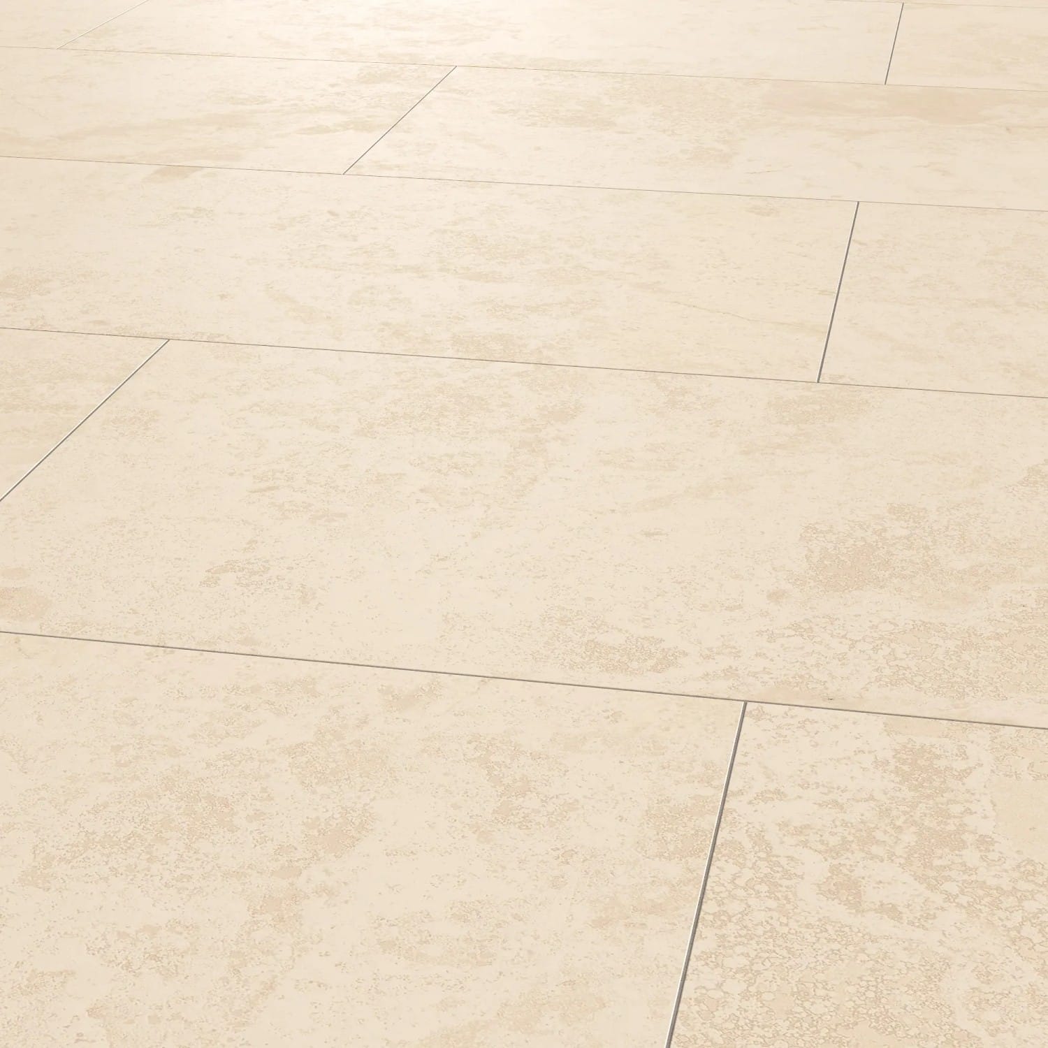 Bodenfliese Feinsteinzeug Massa ivory Glasiert Matt 60 cm x 120 cm