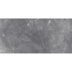 Bodenfliese Feinsteinzeug Messina schwarz Schwarz 60 cm x 120 cm