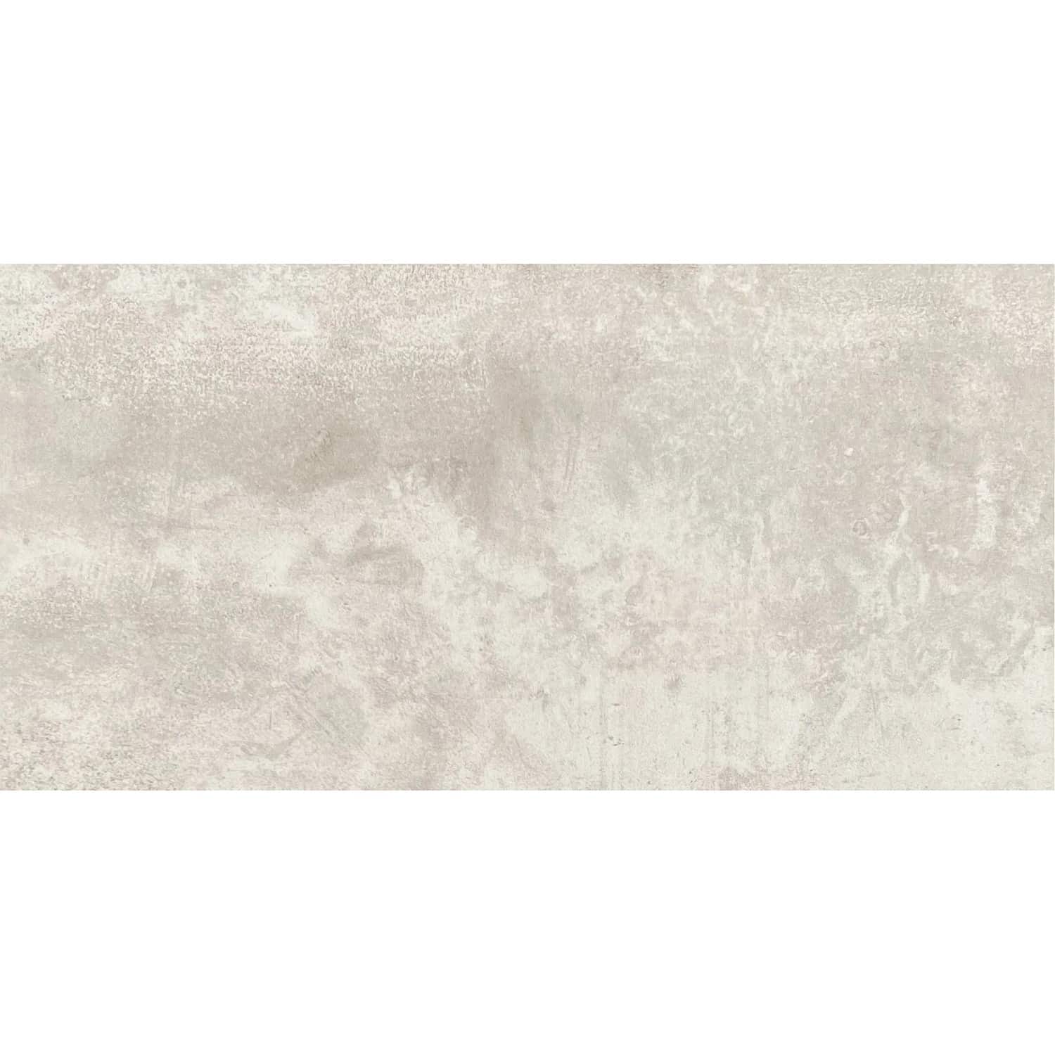 Bodenfliese Feinsteinzeug Metallique weiss Weiß Glasiert Poliert 60 cm x 30 cm