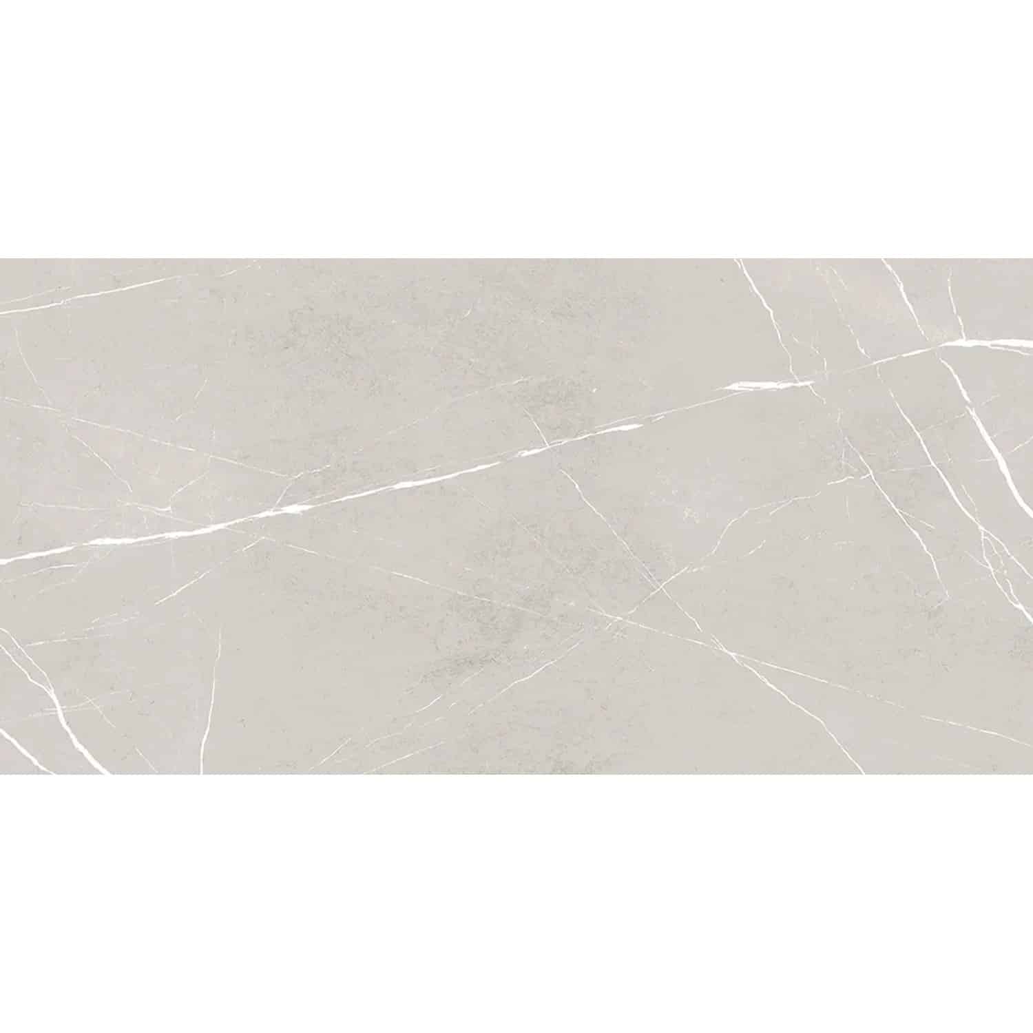 Bodenfliese Feinsteinzeug Premium marble navas hellgrau Grau 60 cm x 120 cm