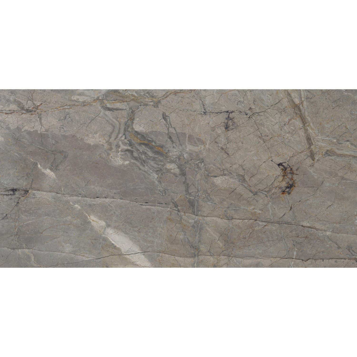 Bodenfliese Feinsteinzeug Saran collins Grau Glasiert Poliert 60 cm x 120 cm