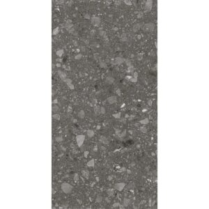Bodenfliese Feinsteinzeug Terra antra Anthrazit Glasiert Matt 60 cm x 120 cm
