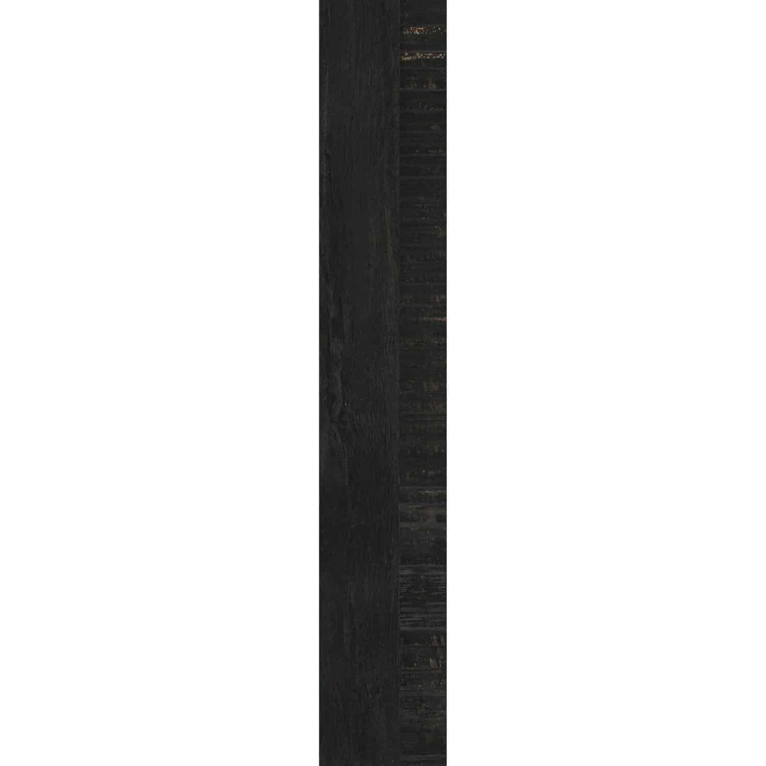 Bodenfliese Feinsteinzeug Timber black Schwarz Glasiert Matt 20 cm x 120 cm