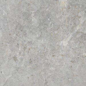 Bodenfliese Feinsteinzeug Travertino grau Grau Glasiert Poliert 80 cm x 80 cm