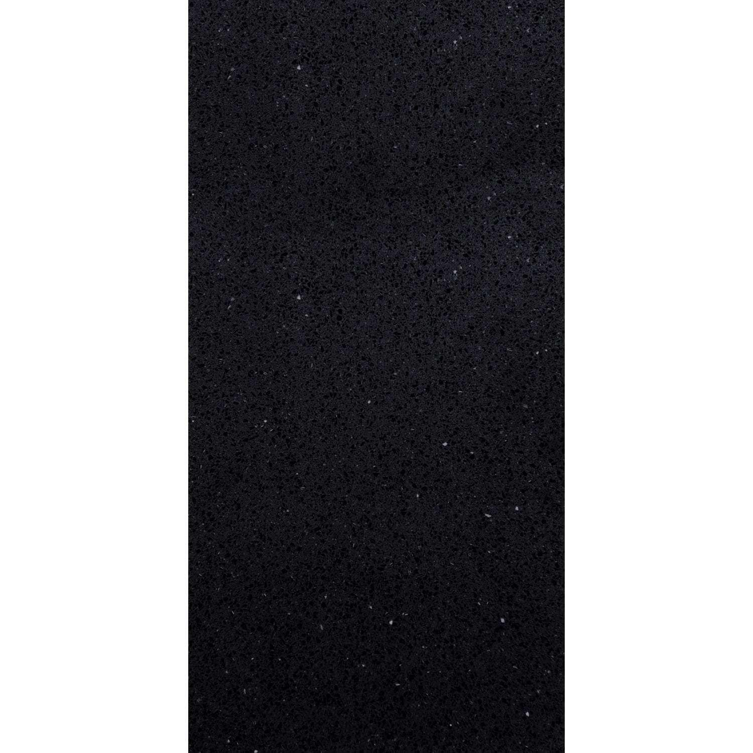 Bodenfliese Quarzkomposit Quarz Schwarz Glänzend Rektifizierung 60 cm x 30 cm