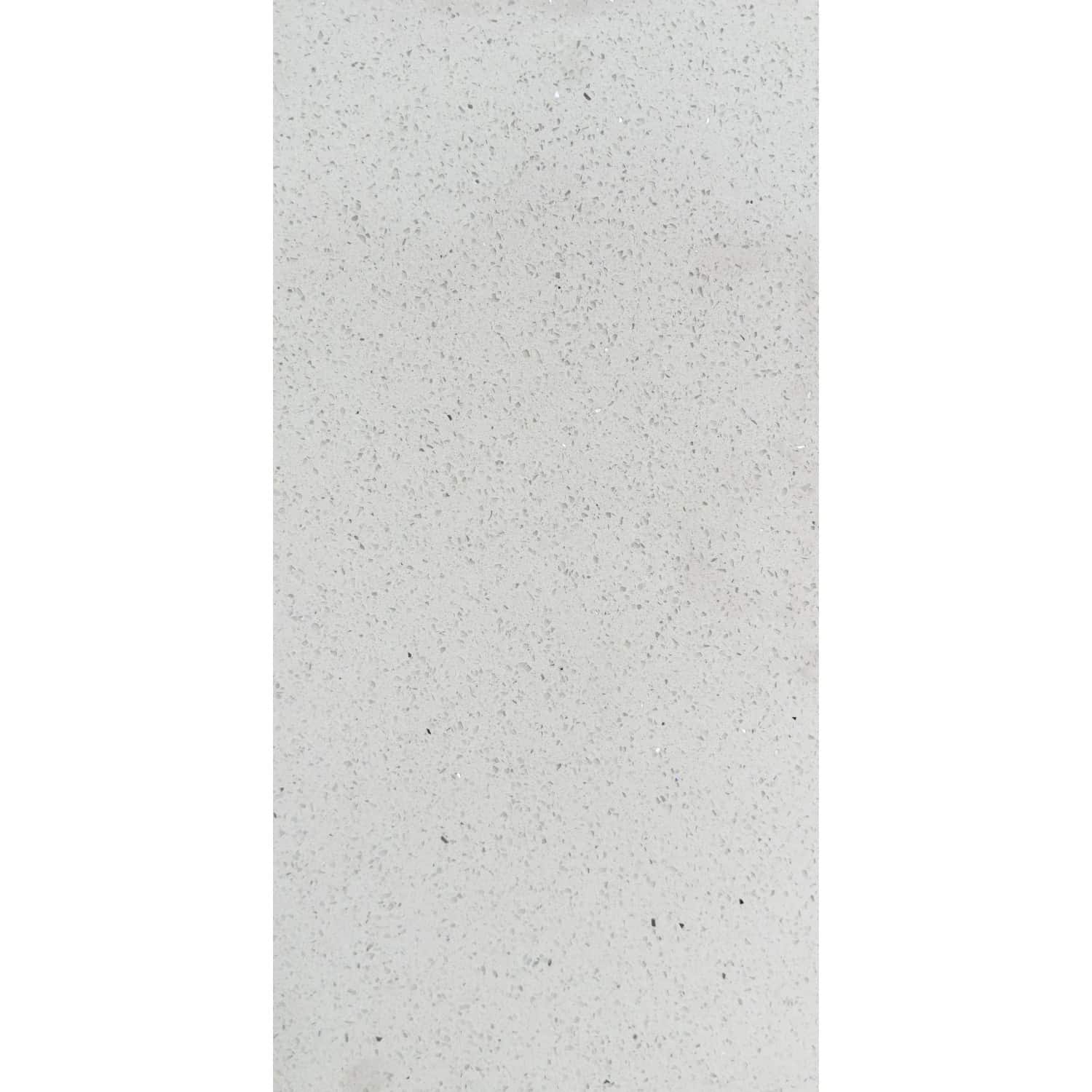 Bodenfliese Quarzkomposit Quarz Weiß Glänzend Rektifizierung 60 cm x 30 cm