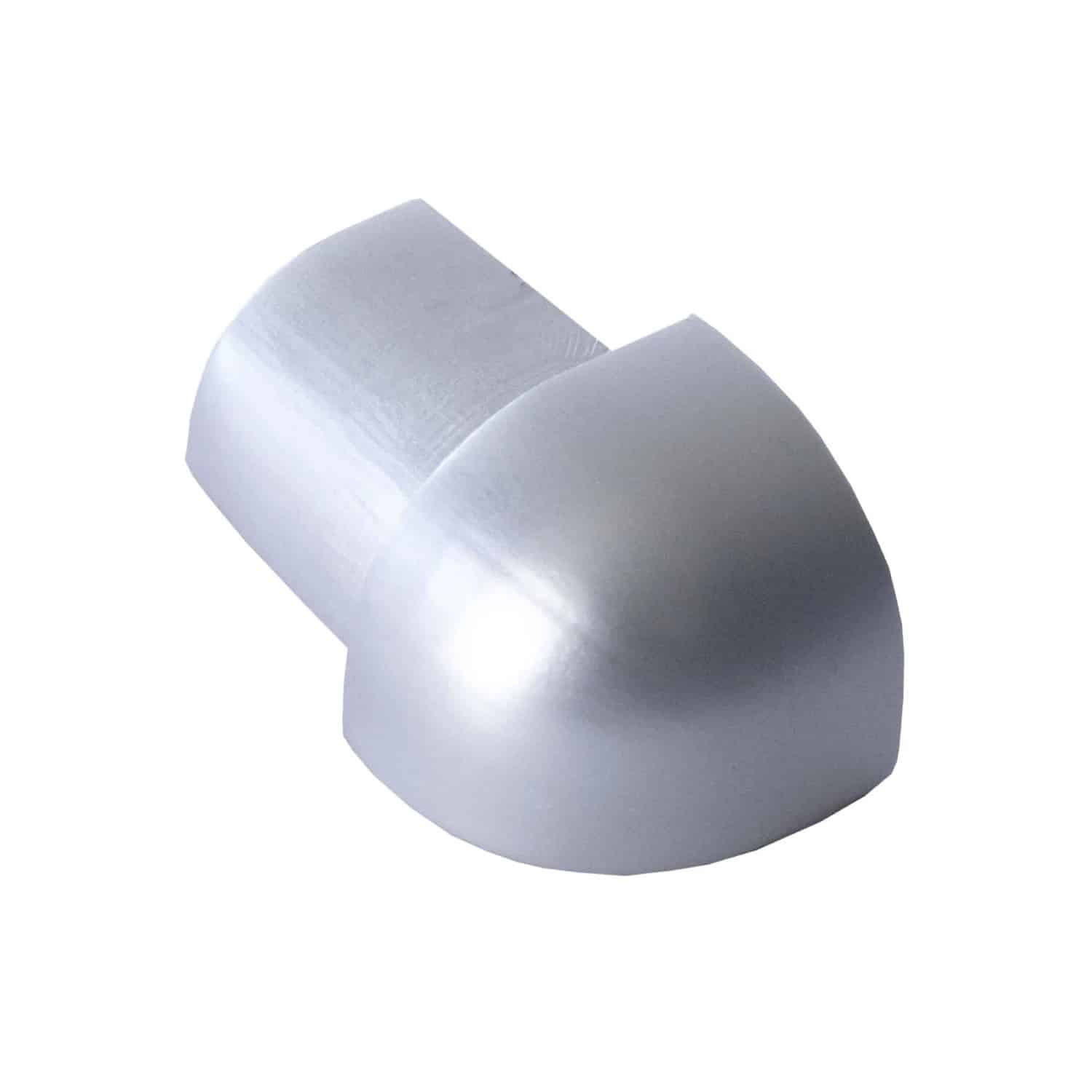 Dalsys Außeneck Fliesenschiene Viertelkreis 10mm Aluminium Chrome