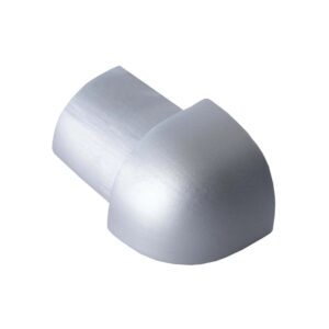 Dalsys Außeneck Fliesenschiene Viertelkreis 10mm Aluminium Silber Matt