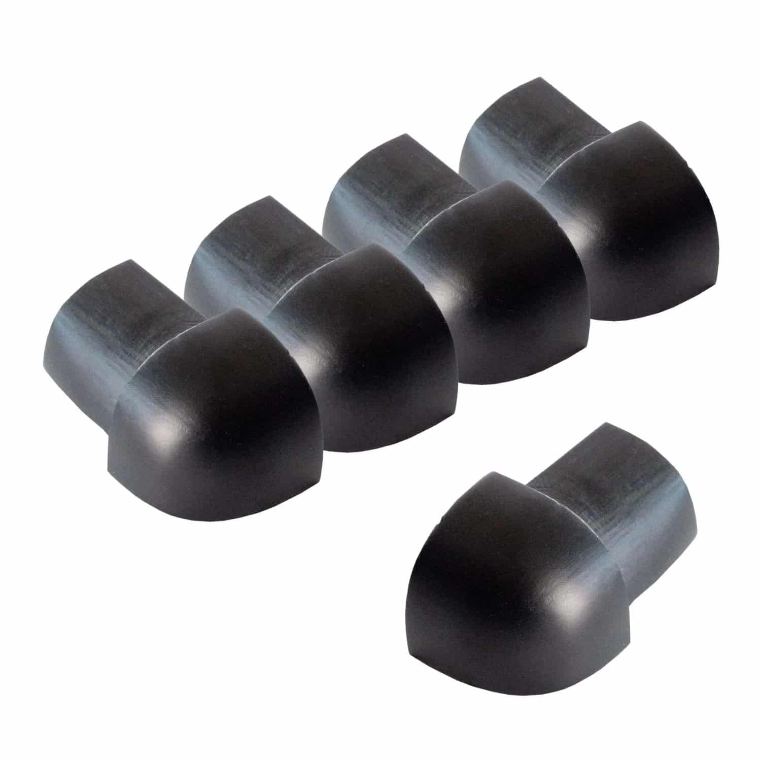 Dalsys Außeneck Fliesenschiene Viertelkreis 5x 8mm Aluminium Schwarz