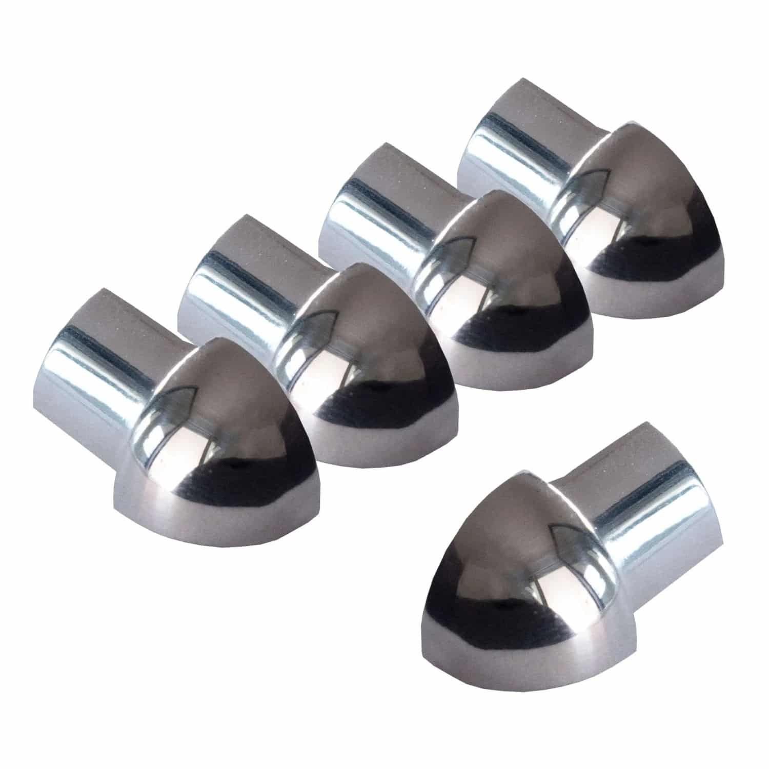 Dalsys Außeneck Fliesenschiene Viertelkreis 5x 8mm Edelstahl Poliert