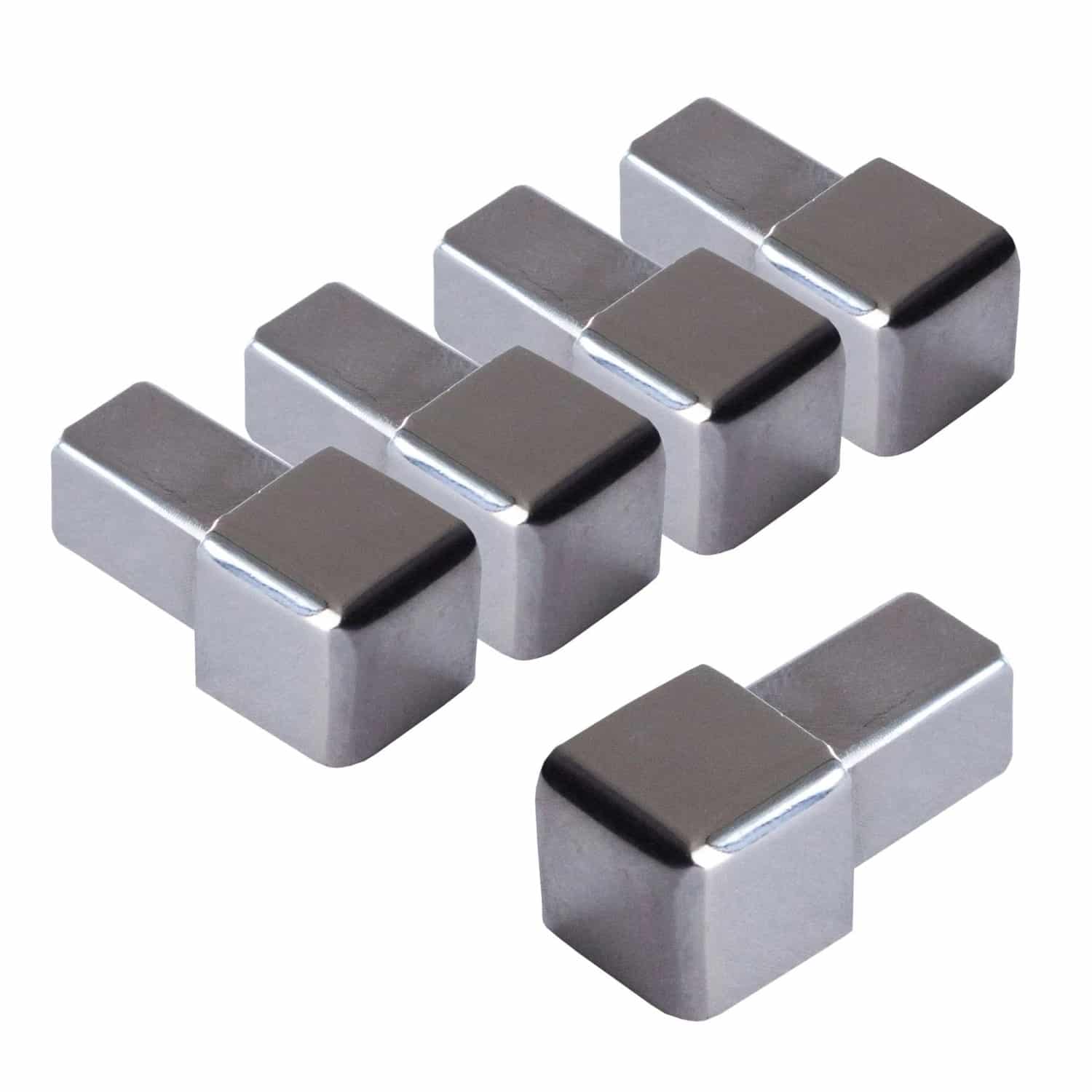 Dalsys Endstück Quadratprofil 5x 8mm Edelstahl Poliert Eckstücke