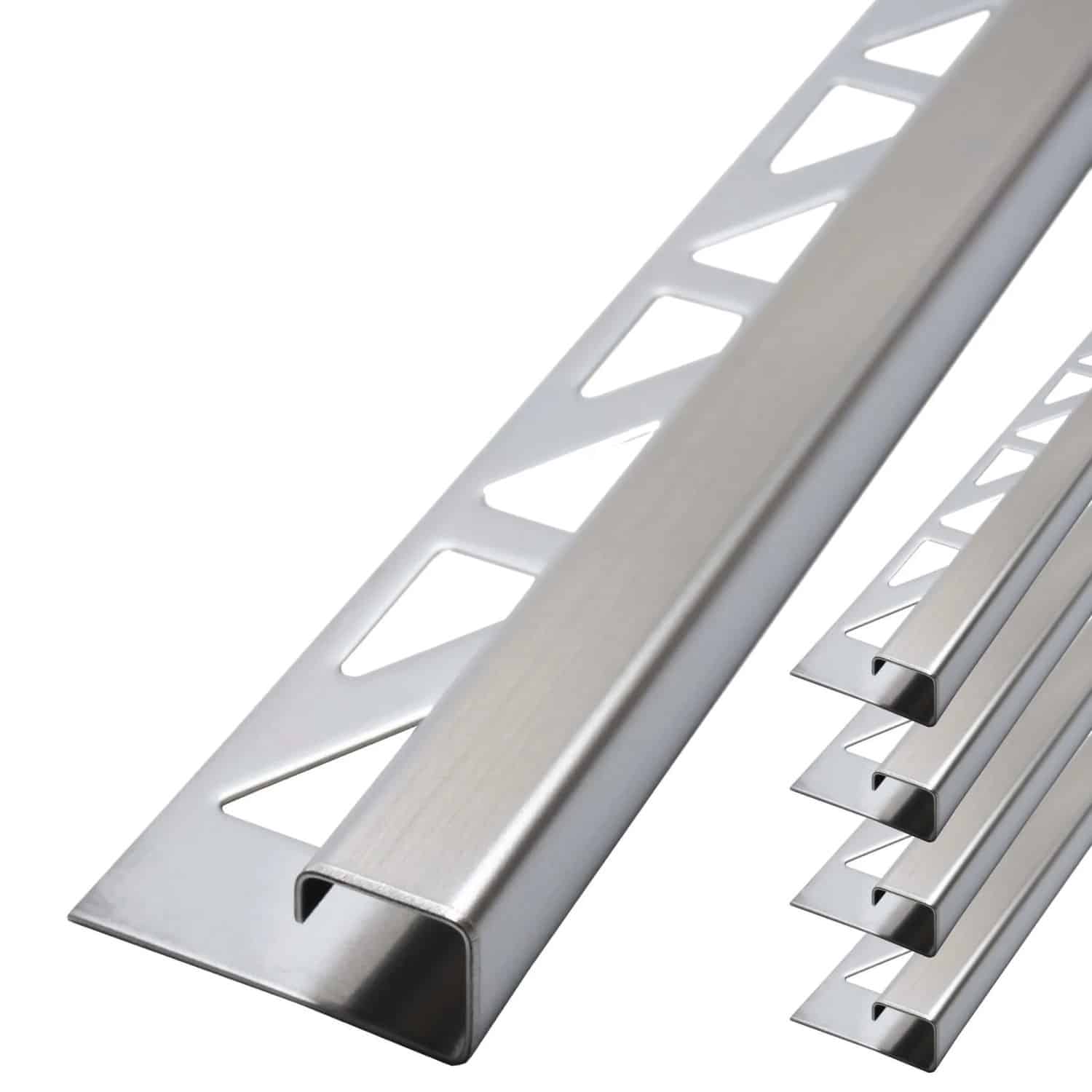 Dalsys Fliesenschiene Edelstahl Gebürstet 5x 2
