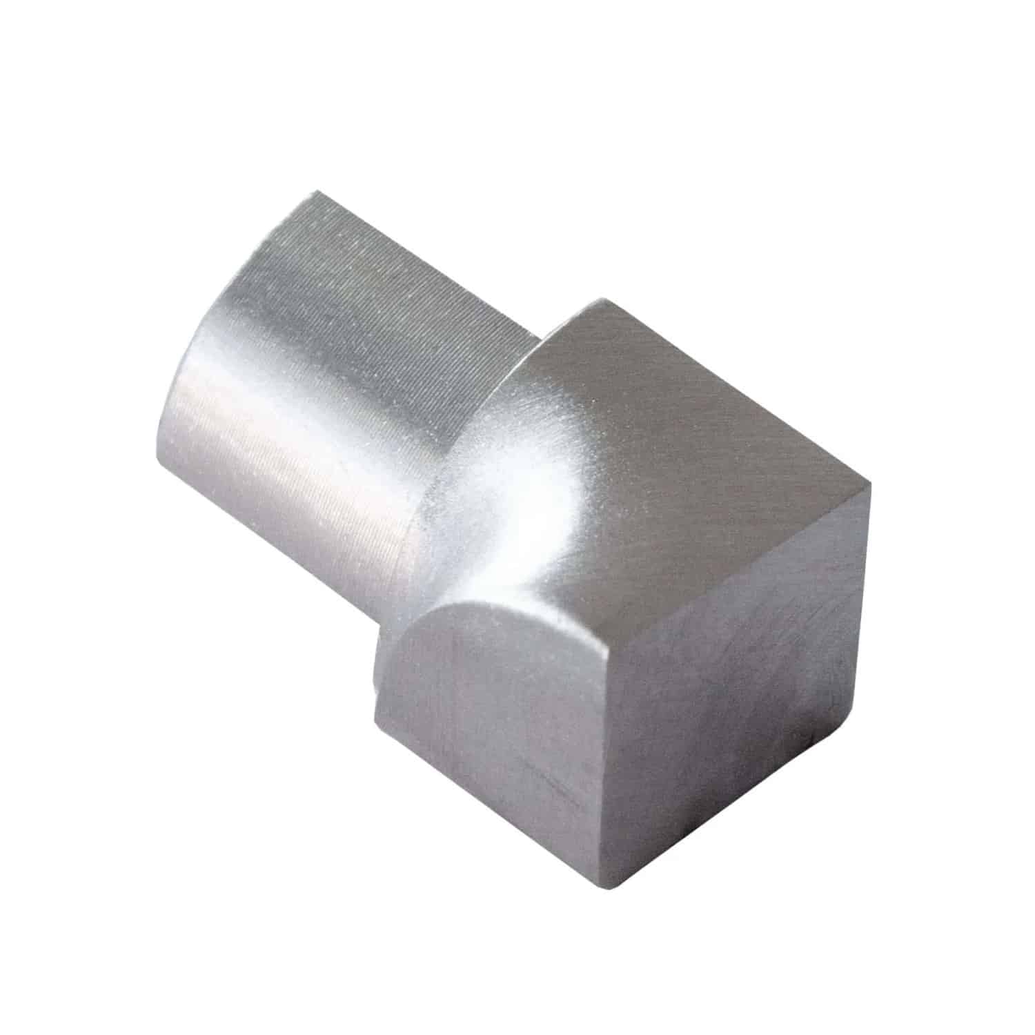 Dalsys Inneneck Fliesenschiene Viertelkreis 8mm Edelstahl Gebürstet