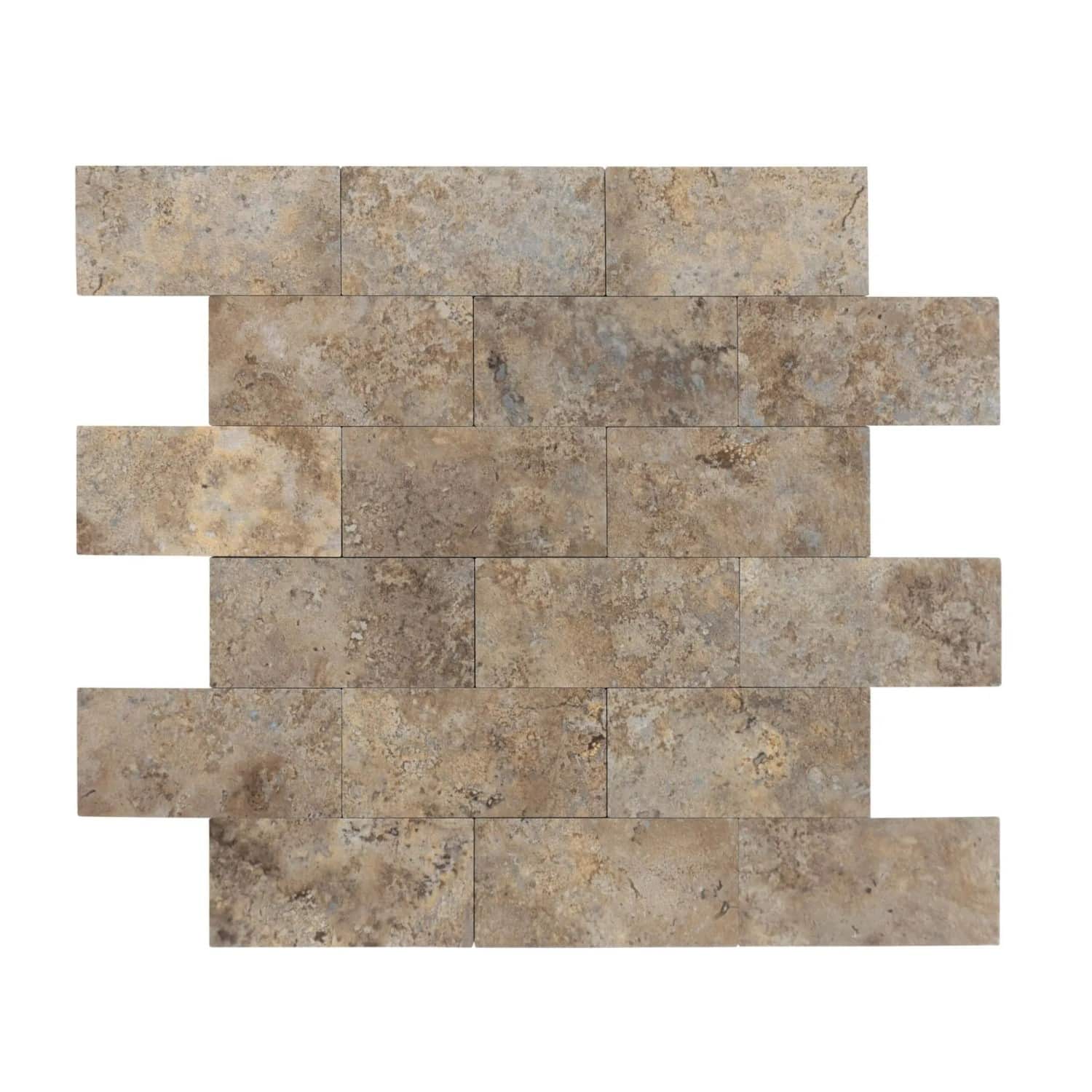Dalsys Selbstklebende Fliesen 1m² 11 Stück Stein- Marmoroptik Beige