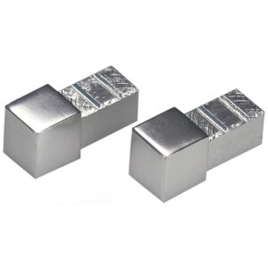 Ecke Quadrat-Abschlussprofil Alu eloxiert Silber glänzend 10 mm (2 Stk.)