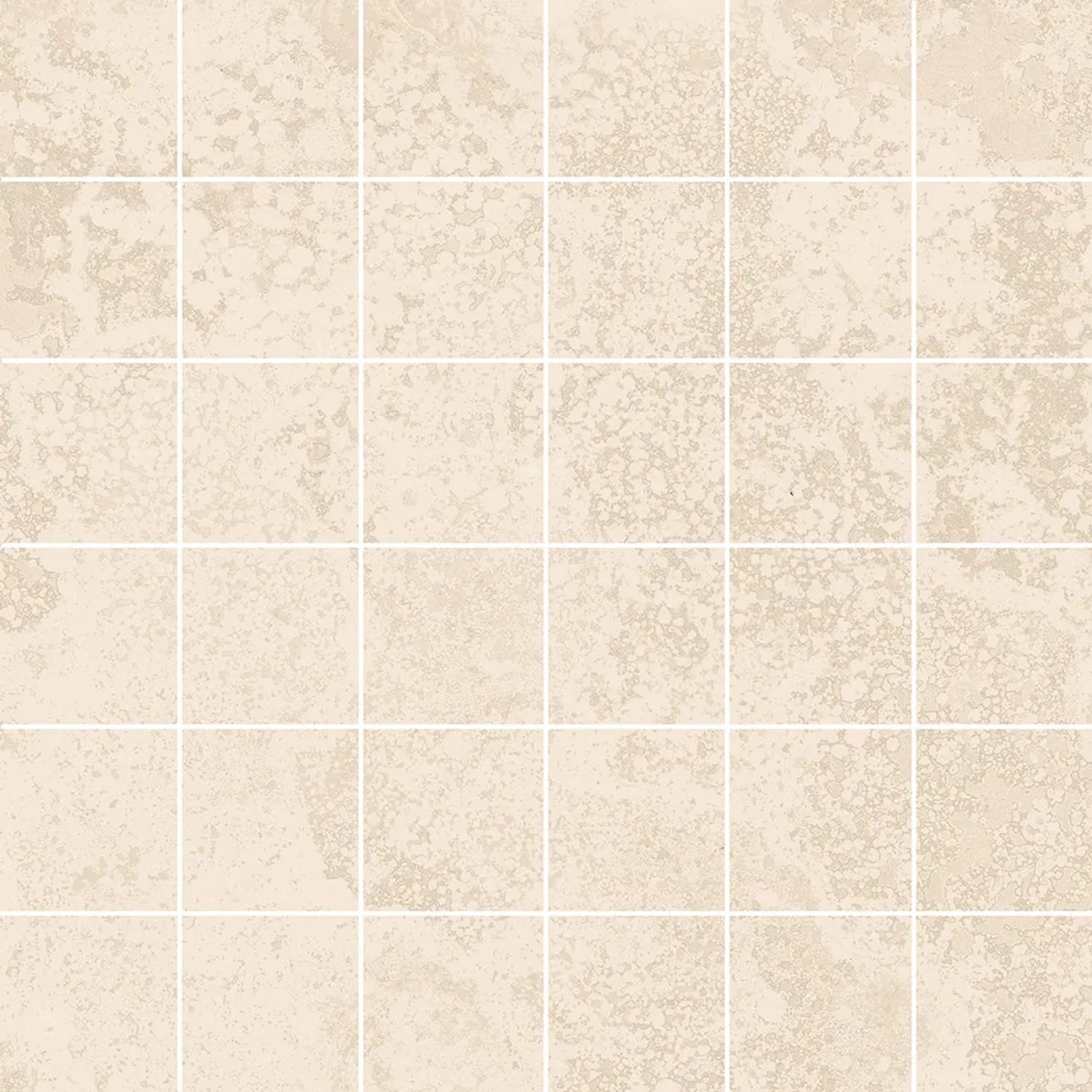 Feinsteinzeug Mosaik Massa Ivory Glasiert Lappato Rektifiziert 30 x 30 cm