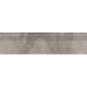 Feinsteinzeug Trittstufe Massa Anthrazit Glasiert Matt Rektifiziert 30 x 120 cm