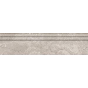 Feinsteinzeug Trittstufe Massa Grigio Glasiert Lappato Rektifiziert 30 x 120 cm