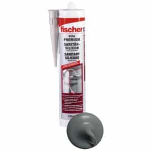 Fischer Sanitärsilicon DSSA Dunkelgrau 310 ml